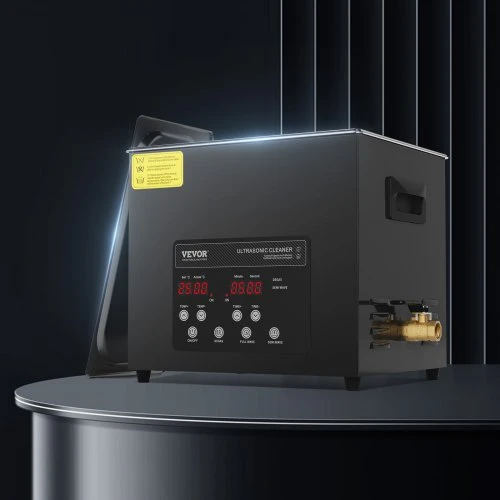 VEVOR 10 l ultragarsinė valymo vonelė, 240 W, 40 kHz, su šildytuvu ir laikmačiu