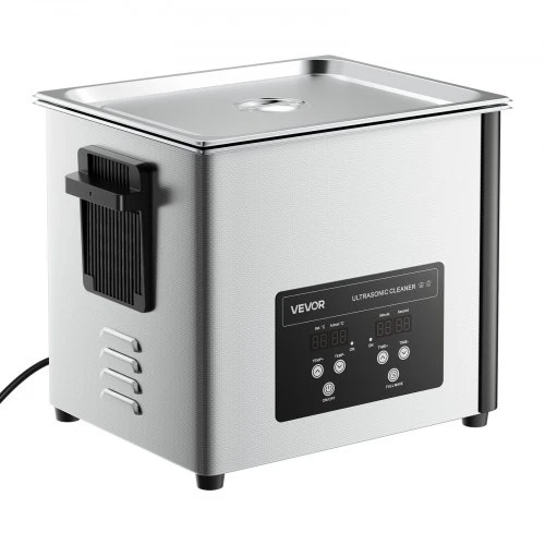 VEVOR 10 l ultragarsinė valymo vonelė, profesionali, su krepšeliu ir skaitmeniniu ekranu, 180 W, 40 kHz
