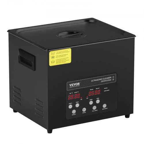 VEVOR 10 l ultragarsinė valymo vonelė, 240 W, 40 kHz, su šildytuvu ir laikmačiu