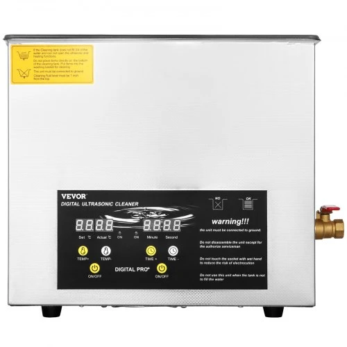 VEVOR 10 l ultragarsinis valiklis MH-040S, 400 W kaitinimas, 240 W ultragarsas
