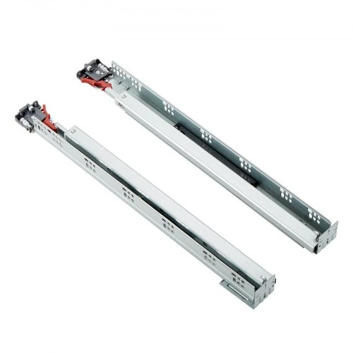 VEVOR 10 porų 533,4 mm stalčiaus bėgelių, šoninio tvirtinimo, su uždarymo mechanizmu, 100 lbs
