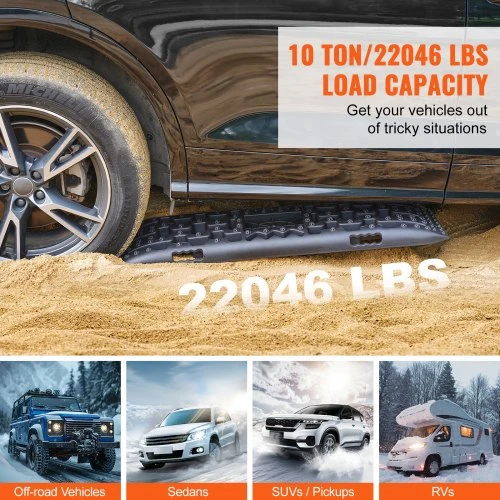 VEVOR 10 tonų traukos lentos automobiliams, 2 vnt., su laikymo krepšiu
