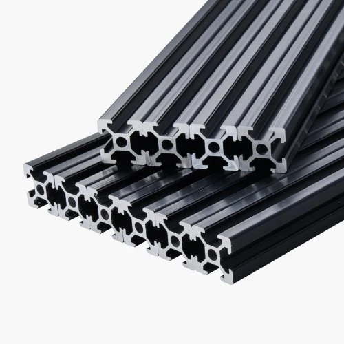 VEVOR 10 vnt. 2020 T formos aliuminio profilis, 2000 mm, juodas