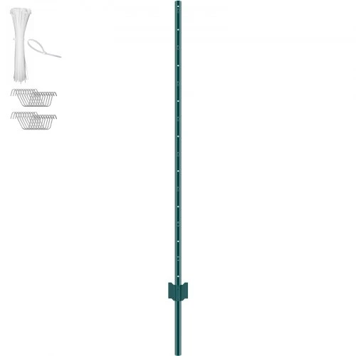 VEVOR 10 vnt tvoros stulpai, 152,4 cm, žali