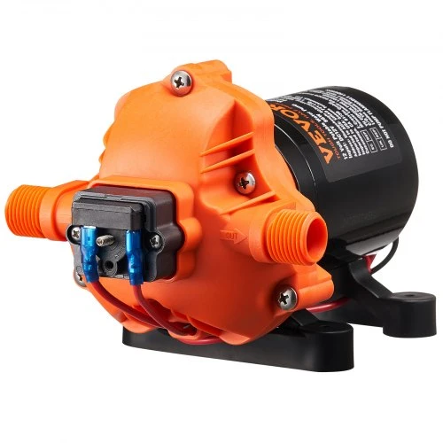 VEVOR 12 V diafragminis siurblys, 3 GPM (11,36 l/min), 3 kamerų DC vandens siurblys su automatiniu slėgio jungikliu