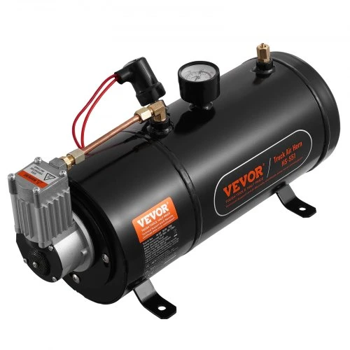VEVOR 12 V oro kompresorius su baku 3 l, 120 psi, skirtas traukinių signalams