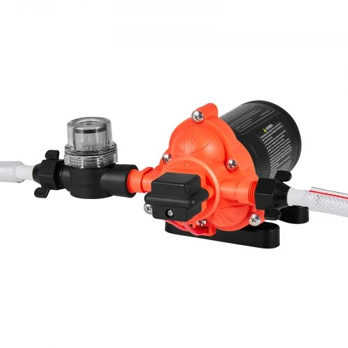 VEVOR 12 V vandens siurblys RV, 4 GPM (15,1 l/min), 3 kamerų, savaiminio įsiurbimo, 40 PSI