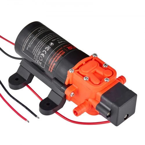 VEVOR 12 V vandens slėgio siurblys, 1,2 GPM (4,5 l/min), 2 kamerų savaiminio įsiurbimo diafragminis, 80 PSI