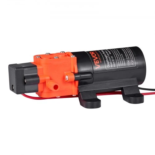 VEVOR 12 V vandens slėgio siurblys, 1,2 GPM (4,5 l/min), 2 kamerų savaiminio įsiurbimo diafragminis, 80 PSI