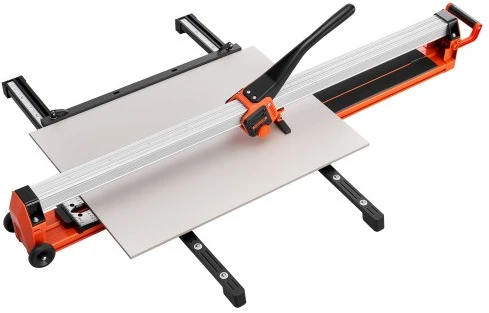 VEVOR 1200 mm rankinis plytelių pjaustytuvas su reguliuojančiu bėgiu ir slankia galvute