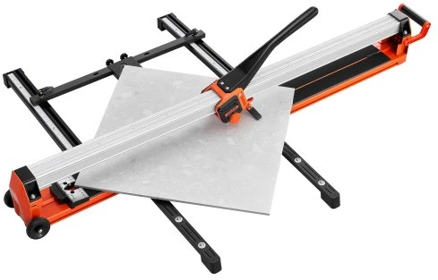 VEVOR 1200 mm rankinis plytelių pjaustytuvas su reguliuojančiu bėgiu ir slankia galvute