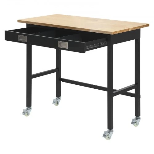 VEVOR 1220 mm darbo stalas su stalčiumi ir ratukais, 680 kg