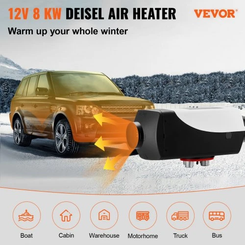 VEVOR 12V dyzelinis parkingo šildytuvas, 8 kW