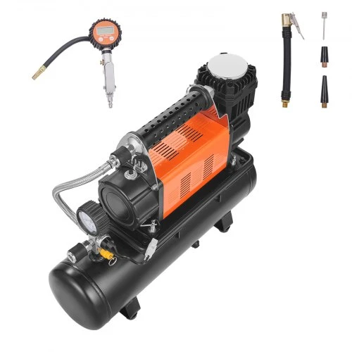 Koduva VEVOR 12V nešiojamas oro kompresorius su 6 l baku, 6.35 CFM, 150 PSI