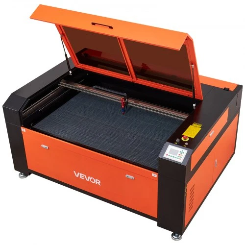 Koduva VEVOR 130W CO2 lazerinis graviruoklis ir pjaustyklė, 1400 x 900 mm, su vandens aušintuvu, 2 krypčių oro pagalba, autofokusavimas
