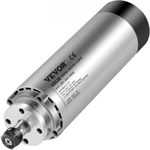 Koduva VEVOR 1,5 kW oru aušinamas CNC suklio variklis, 220–250 V, 8000–24000 aps./min., 65 x 205 mm