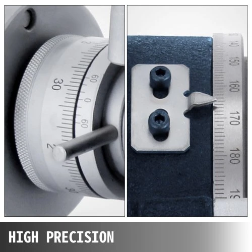 Koduva VEVOR 150 mm vertikali ir horizontali sukamasis stalas, 5.9 col. skirstomoji galvutė