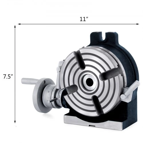 Koduva VEVOR 150 mm vertikali ir horizontali sukamasis stalas, 5.9 col. skirstomoji galvutė