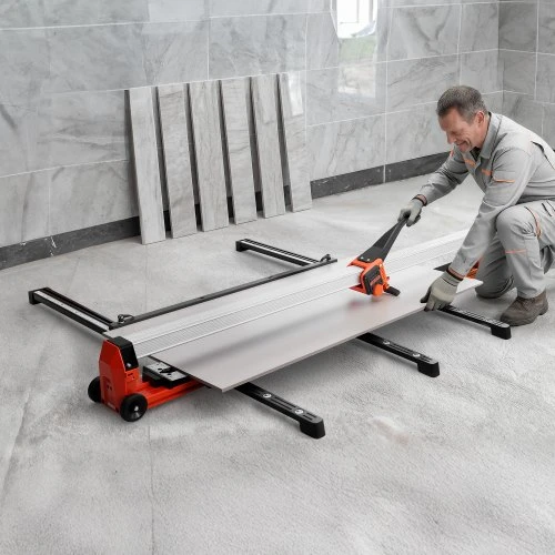 VEVOR 1800 mm rankinis plytelių pjaustytuvas su reguliuojamu bėgiu ir slankia galvute