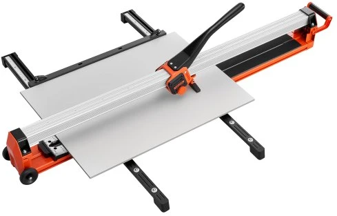 VEVOR 1800 mm rankinis plytelių pjaustytuvas su reguliuojamu bėgiu ir slankia galvute