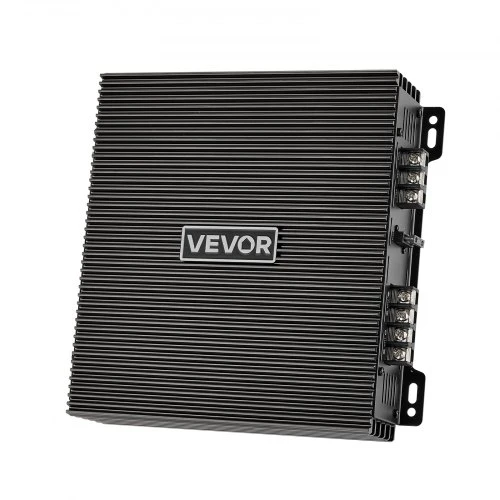 VEVOR 2 kanalų tiltuojamas automobilių garso stiprintuvas Class AB, 2 x 300 W / 2 x 600 W, Titanium Gray