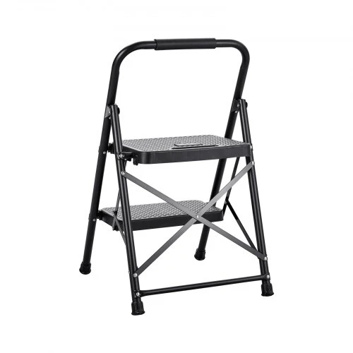 VEVOR 2 pakopų sulankstoma kopetėlė, platus neslystantis pedalas, patogi rankena, 272 kg, juoda