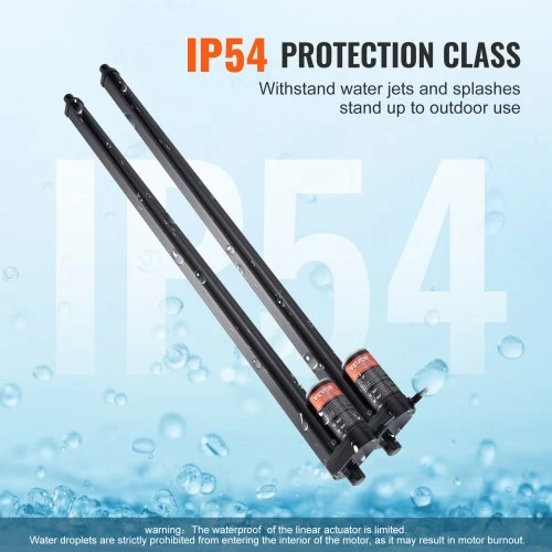 VEVOR 2 vnt. 12V linijinių pavarų rinkinys, 760 mm, 9 mm/s, 1000 N, IP54