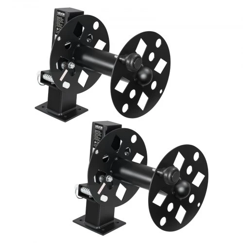 Koduva VEVOR 2 vnt. sunkiosios apkrovos suvirinimo kabelio ritės, 45,7 m (50 mm²) ir 38 m (70 mm²), plieninės