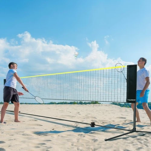 VEVOR 20 ft badmintono tinklo rinkinys, lauko, nešiojamas, tinkamas tinkliniui, piklbolui ir tenisui