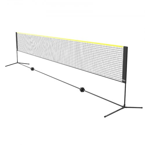 VEVOR 20 ft badmintono tinklo rinkinys, lauko, nešiojamas, tinkamas tinkliniui, piklbolui ir tenisui