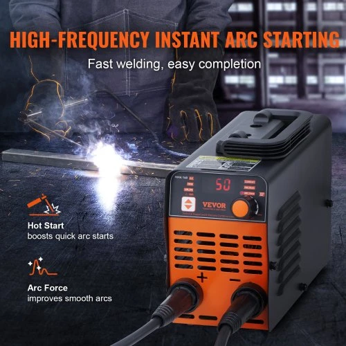 Koduva VEVOR 220 V suvirinimo aparatas, 140 A ARC / Lift TIG, MMA, modelis MMA-140-NA