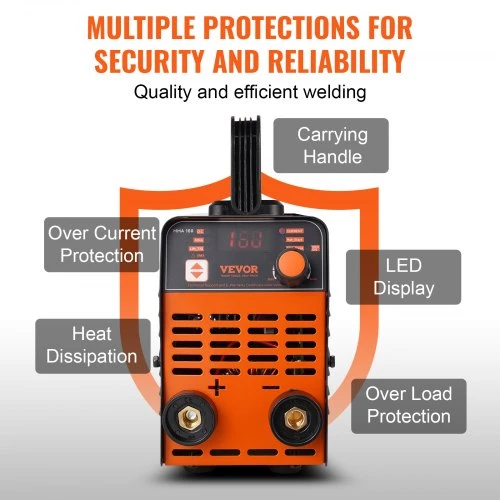 Koduva VEVOR 220V suvirinimo aparatas, 160A ARC/Lift TIG, MMA-160-NA