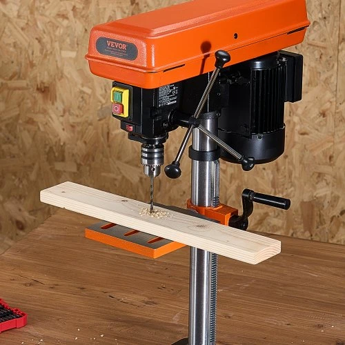 Koduva VEVOR 254 mm stalinis gręžimo staklės, 550 W, 550/950/1500/2000/2500 RPM, 0–45° pakreipiamas darbastalis