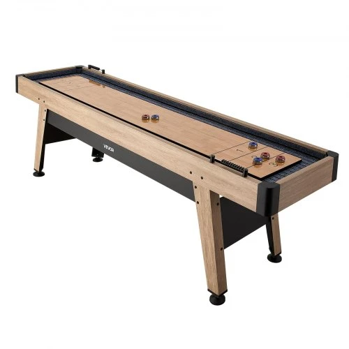 VEVOR 2,7 m shuffleboard stalas su 8 rituliais, vašku ir šepetėliu