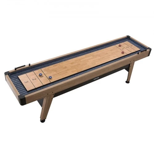 VEVOR 2,7 m shuffleboard stalas su 8 rituliais, vašku ir šepetėliu