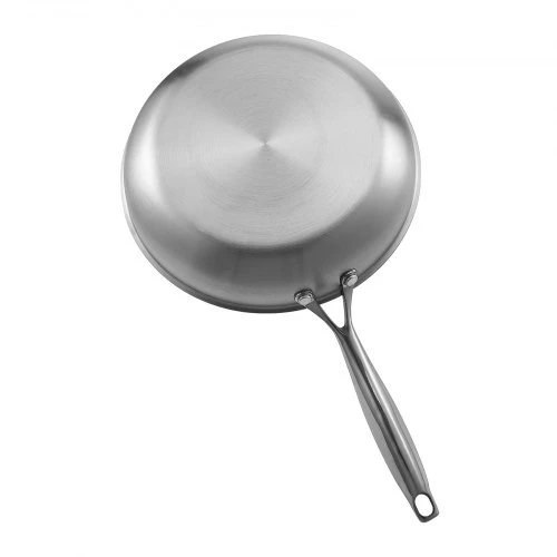VEVOR 3 dalių keptuvių rinkinys, trigubo sluoksnio nerūdijantis plienas, sidabrinė, 240 / 280 / 320 mm
