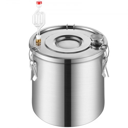 VEVOR 3 Gal / 11,4 L alkoholio distiliatorius iš nerūdijančio plieno su variniu ritiniu ir dvigubu kondensatoriumi