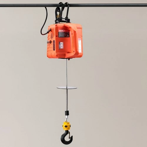 Koduva VEVOR 3-in-1 elektrinis keltuvas gervė, 500 kg, 1500 W, 7,6 m, 5 m/min, su rankiniu, laidiniu ir belaidžiu valdymu