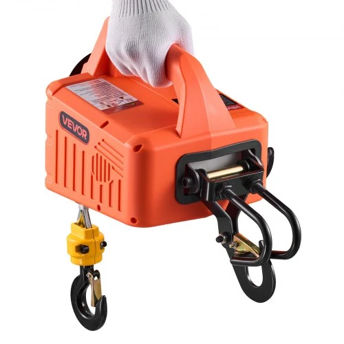 Koduva VEVOR 3-in-1 elektrinis keltuvas gervė, 500 kg, 1500 W, 7,6 m, 5 m/min, su rankiniu, laidiniu ir belaidžiu valdymu
