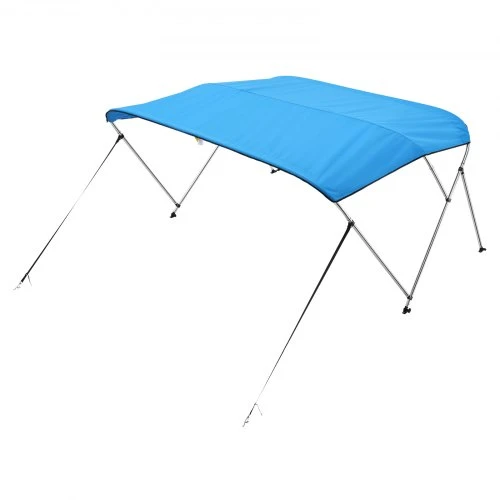 VEVOR 3 lankų valties bimini tentas, 600D poliesteris, aliuminio lydinio rėmas, 72"x(73"-78")x46", Pacific Mėlyna