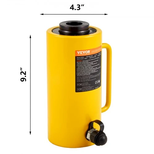 VEVOR 30 t tuščiaviduris hidraulinis cilindras, 100 mm eigaas