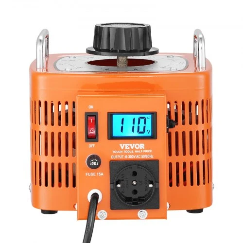 Koduva VEVOR 3000VA automatinis kintamos įtampos transformatorius, 10 A, 230 V įvestis, 0–300 V išvestis