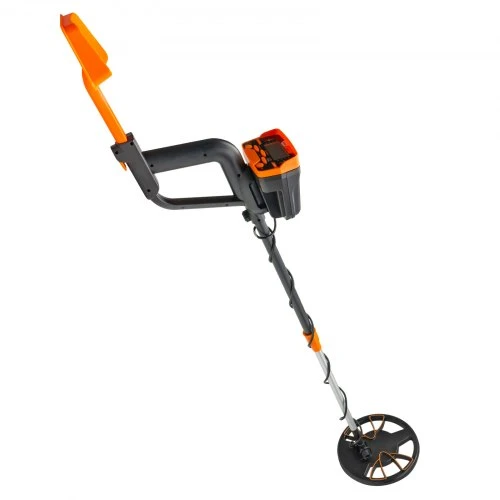 Metalo detektorius VEVOR 3010 metalų detektorius, geltonas, su LCD ekranu ir ausinėmis