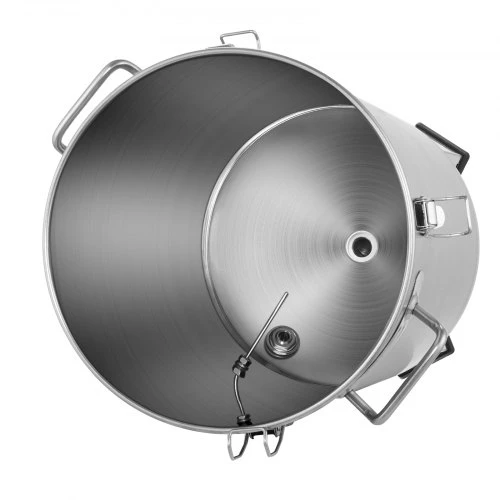 VEVOR 304 nerūdijančio plieno 30 l alaus fermentavimo katilas su dangčiu, rankena, vožtuvu, kraneliu ir termometru