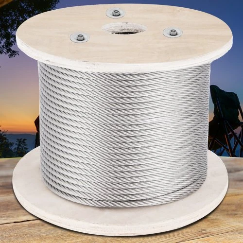 VEVOR 316 nerūdijančio plieno wire rope, 152 m, 4 mm