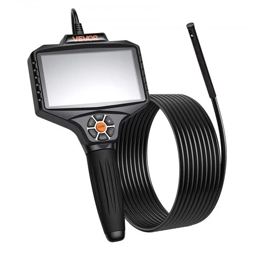VEVOR 360° motorizuotas sukimosi endoskopas, dvigubos kameros boreskopinė kamera su šviesa, 5" HD IPS, 8 mm, 5 m