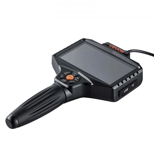 VEVOR 360° motorizuotas sukimosi endoskopas, dvigubos kameros boreskopinė kamera su šviesa, 5" HD IPS, 8 mm, 5 m