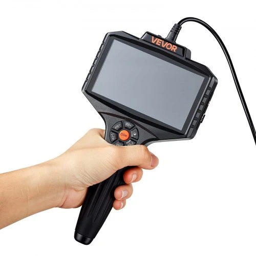 VEVOR 360° motorizuotas sukimosi endoskopas, dvigubos kameros boreskopinė kamera su šviesa, 5" HD IPS, 8 mm, 5 m