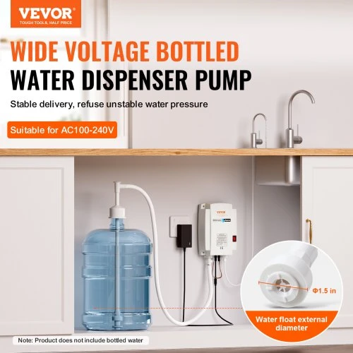 VEVOR 3,8 l vandens dozatoriaus siurblys 40 psi kavos aparatui, automatinis slėgis