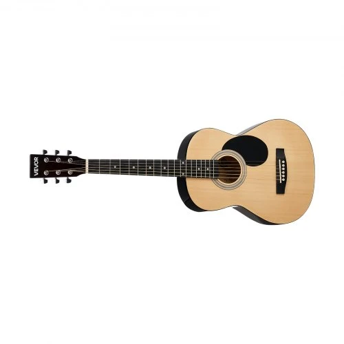 Koduva VEVOR 39 in / 990,6 mm dreadnought akustinė gitara, natūrali, pradedančiųjų rinkinys su dėklu